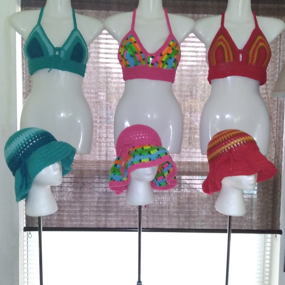 Colorful Crochet Bikini Set